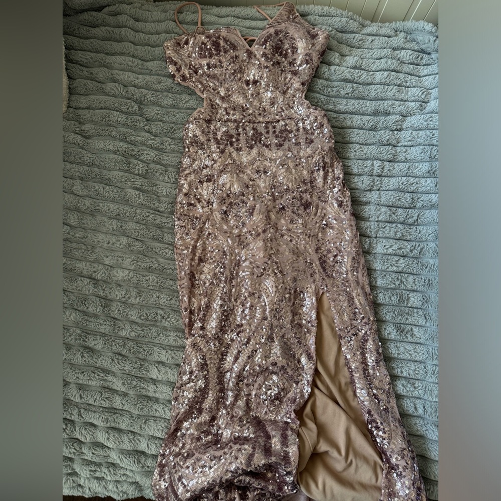 Betsy Adam’s sequins dress